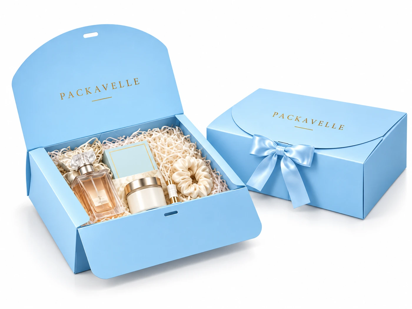 PACK05 Curved-Flap Ribbon Gift Box by PACKAVELLE