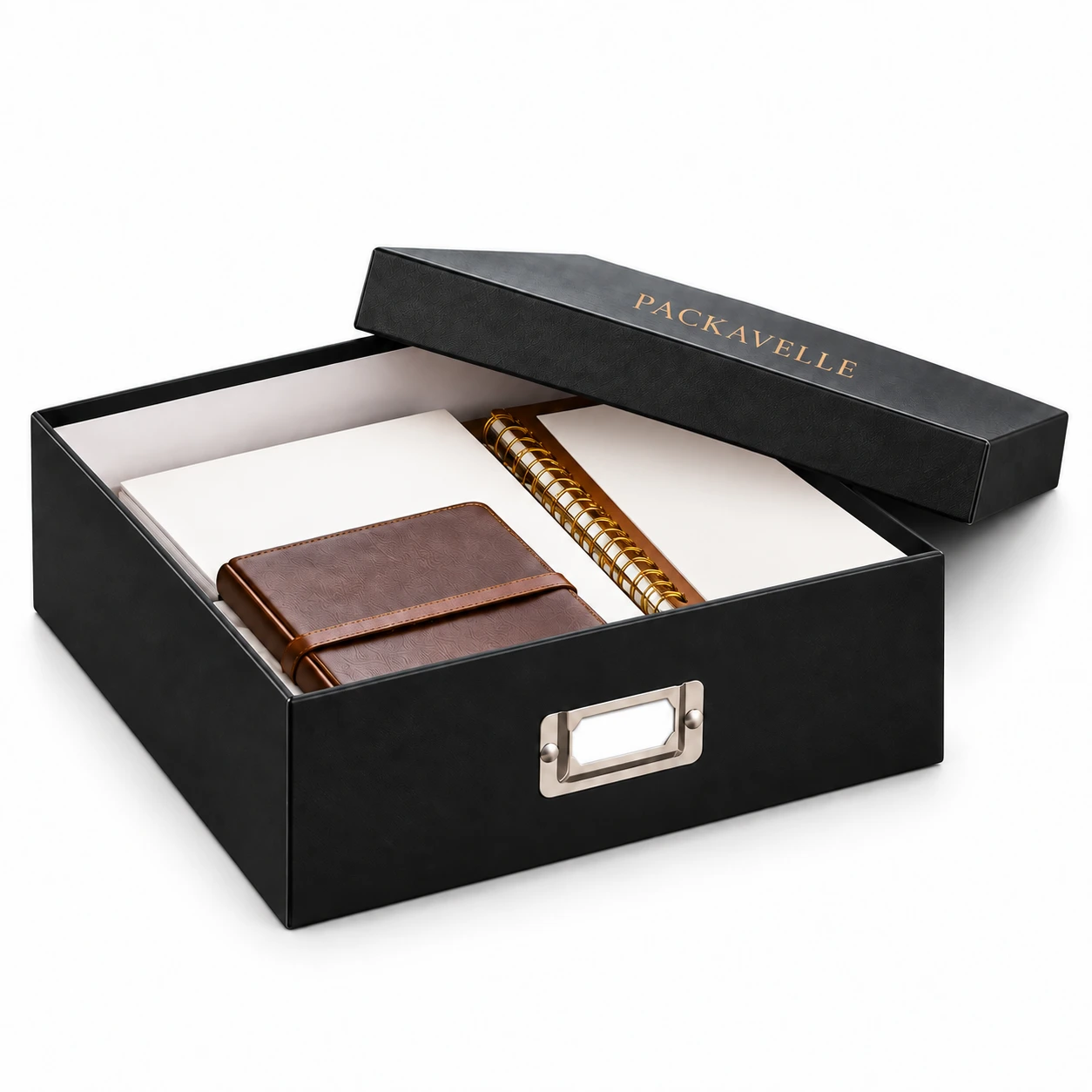 PACK11 Lidded Storage Box with Label Holder by PACKAVELLE