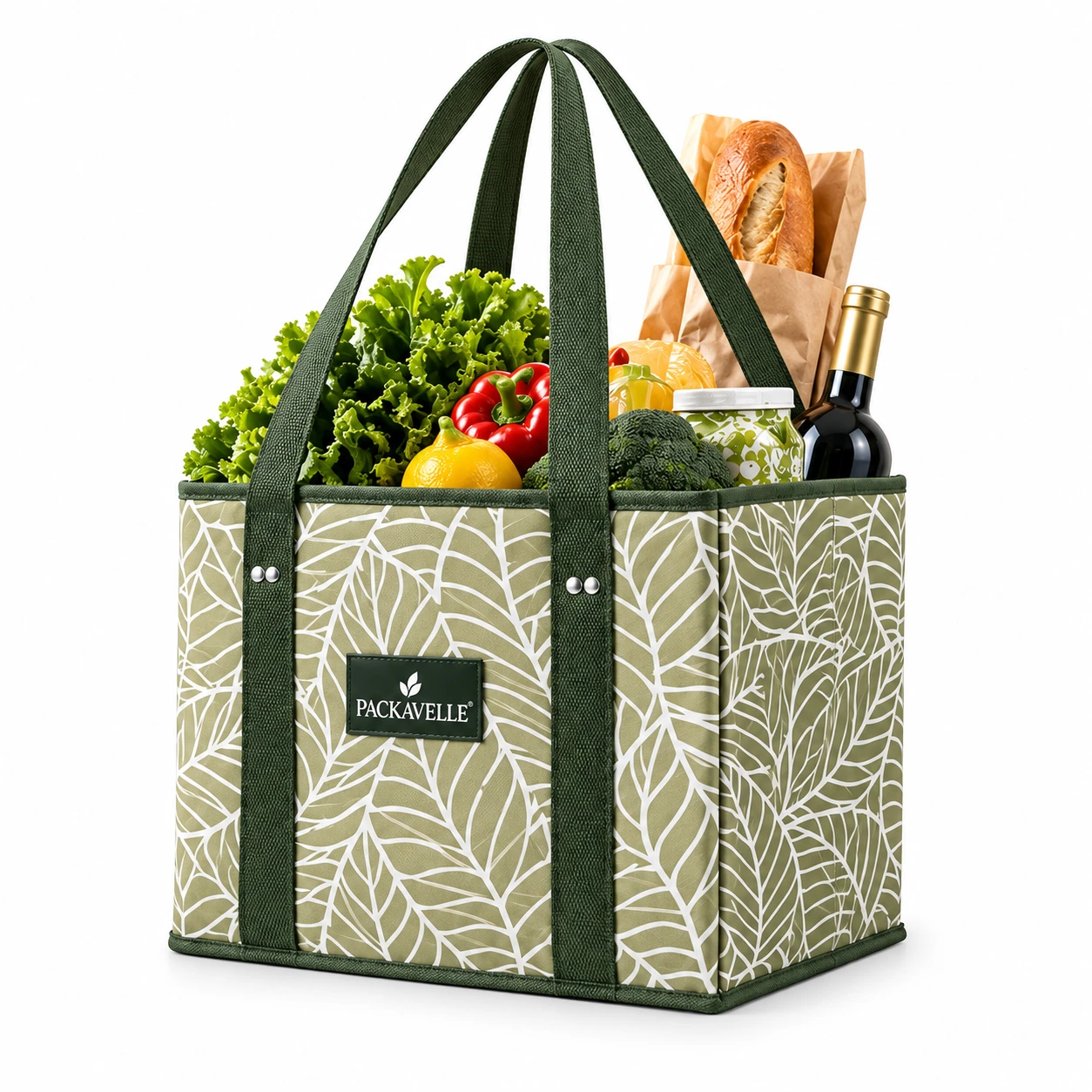 PACK18 Printed Reusable Shopping Tote by PACKAVELLE
