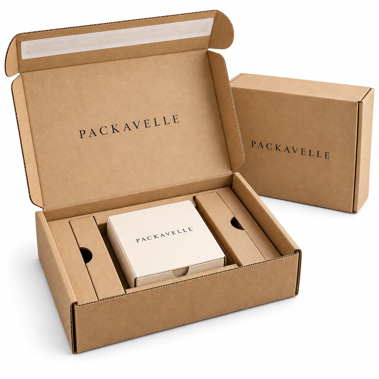 PACKAVELLE Protective Mailer Box with Insert design concept