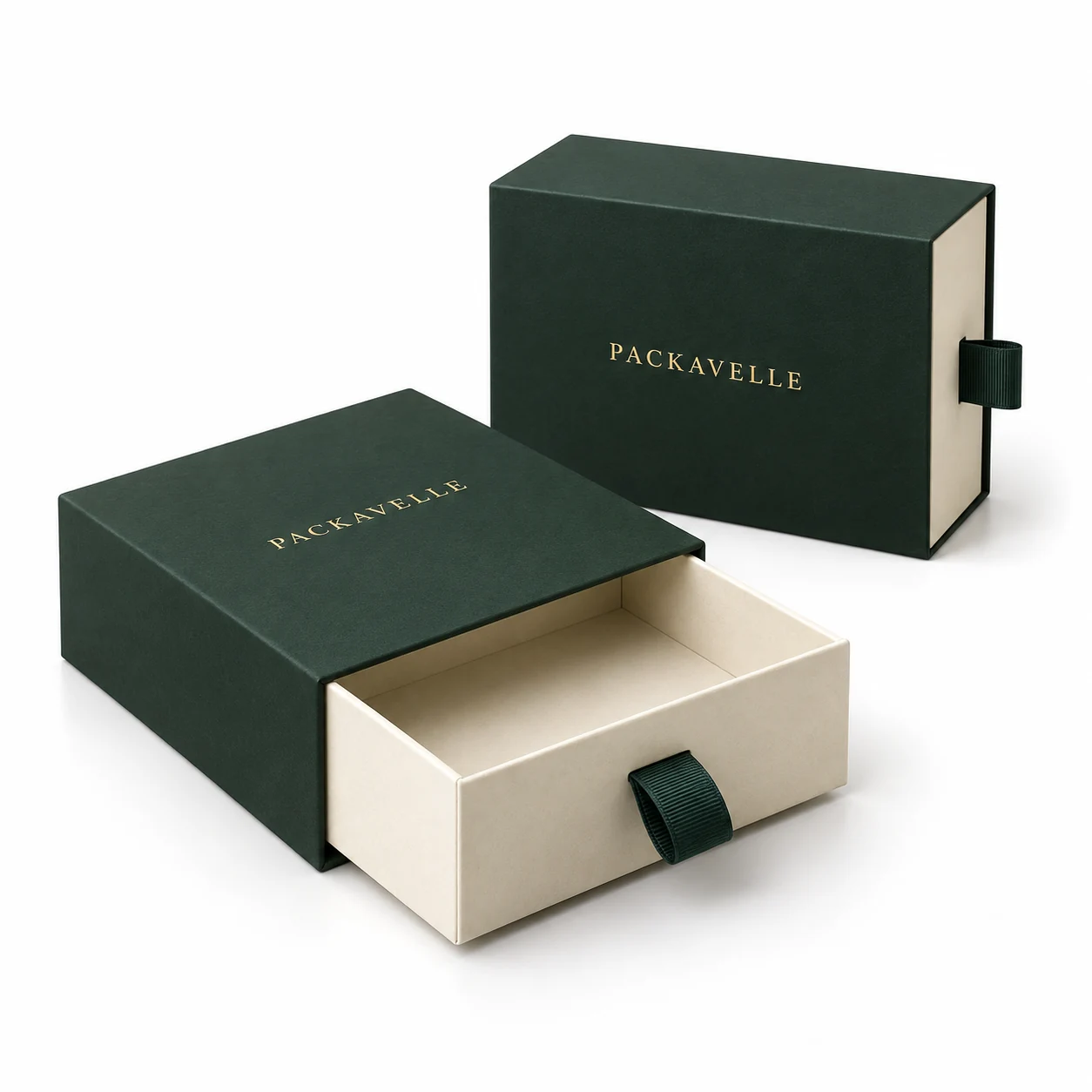 PACKAVELLE drawer boxes branded packaging concept