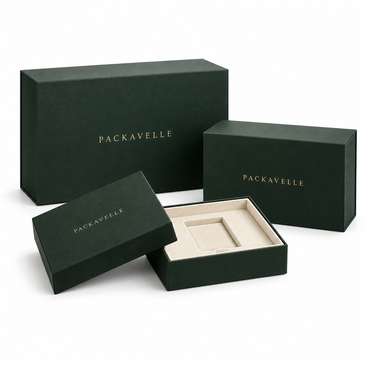 PACKAVELLE rigid gift boxes branded packaging concept